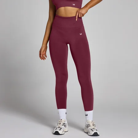 MP Damen Tempo Nahtlose Leggings – Weinrot