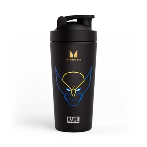 Myprotein Wolverine-Shaker aus recyceltem Metall – Schwarz - Option Wolverine