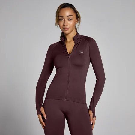 MP Damen Shape Nahtlose Jacke mit durchgehendem Reißverschluss
