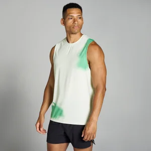 MP Herren Velocity Netz-Tanktop mit Aufdruck – Weiß - Size XS