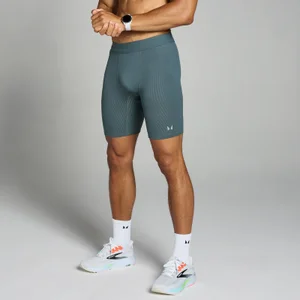 MP Herren Velocity Baselayer-Shorts mit Kontrastrippen – Dunkles Schiefergrau - Size XS