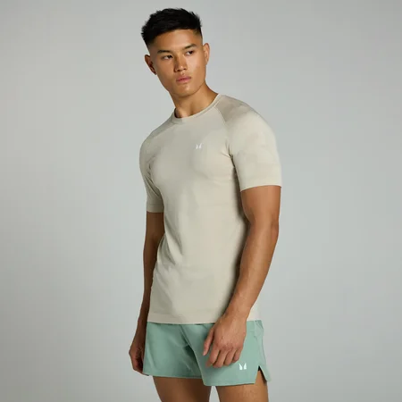 MP Herren Tempo nahtloses T-Shirt – Asche