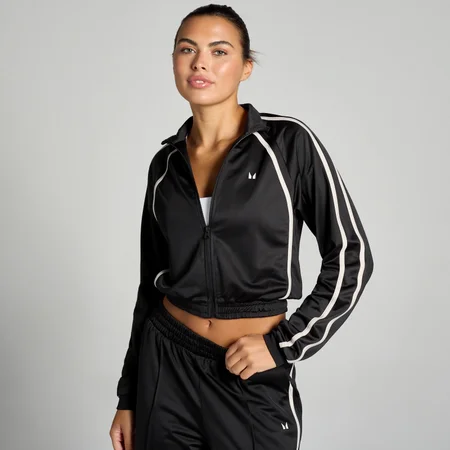 MP Damen Trikot Trainingsjacke – Schwarz/Weiß