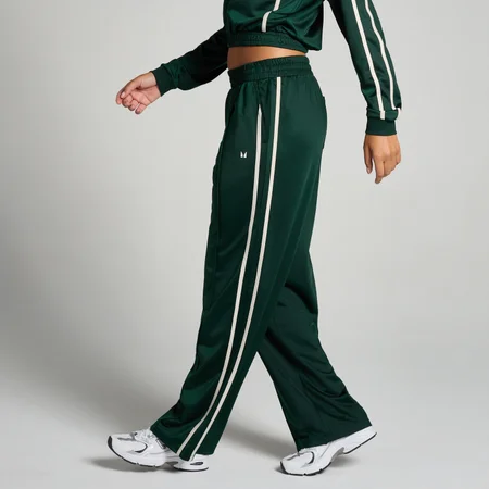 MP Damen Trikot Trainings-Jogginghose mit Geradem Bein – Dunkles Smaragdgrün