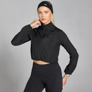 MP Damen Velocity Slim Fit Crop-Windbreaker für Damen – Schwarz - Size XS