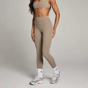 MP Damen Studio Umschlagbare Leggings – Helles Graubraun - Size M