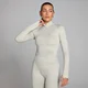 MP Damen Shape Nahtlose Jacke mit durchgehendem Reißverschluss – Aschgrau