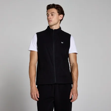 MP Herren Fleece-Weste – Schwarz