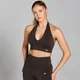 MP Damen Tempo Nahtloser Neckholder-BH – Schokolade