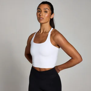 MP Damen Tempo Riemchentop mit Racerback – Weiß - Size XS