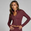 MP Damen Tempo Crop-Jacke – Dunkle Beere