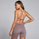 MP Damen Tempo Sport-BH mit Riemchenrücken – Mokka