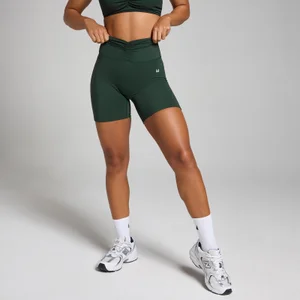 MP Damen Tempo Shorts mit Geraffter Vorderseite – Dunkles Smaragdgrün - Size XS