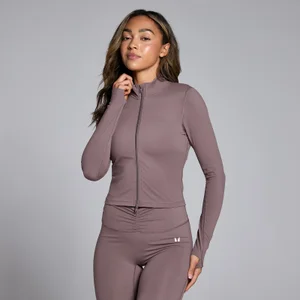 MP Damen Tempo Crop-Jacke – Mokka - Size XL