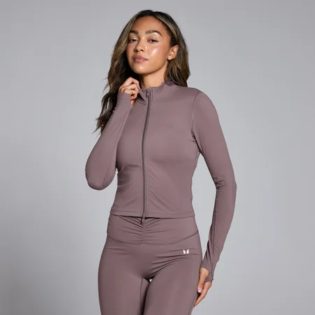 MP Damen Tempo Crop-Jacke – Mokka