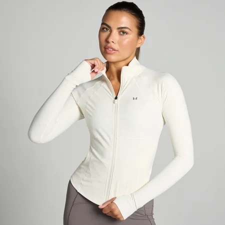 MP Damen Tempo Ultra Curved Seam Jacke – Vanille
