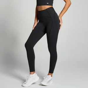 MP Damen Tempo Ultra Curved Seam Leggings – Schwarz - Size S