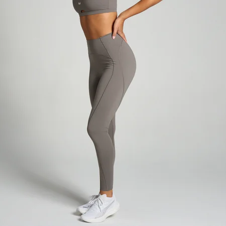 MP Damen Tempo Ultra Curved Seam Leggings – Dunkler Trüffel