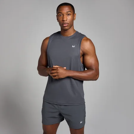 MP Herren Active Grid Trainings-Tanktop – Dunkelgrau