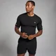 MP Herren Active Nahtloses T-Shirt mit Aufdruck – Schwarz