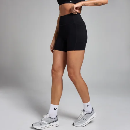 MP Damen Active Radlerhose mit Taschen – Schwarz