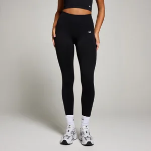 MP Damen Nahtlose Unsichtbar-Scrunch-Leggings – Schwarz - Size XS