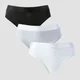 MP Damen Bikinislip mit Mittelhohem Bund (5er-Packung) – Weiß/Schwarz/Hellgrau