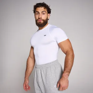 MP Herren Training Kurzarm-Baselayer – Weiß - Size L