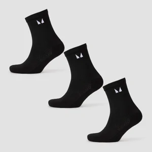 MP Laufsocken (3er Pack) – Schwarz - Size UK 2-5