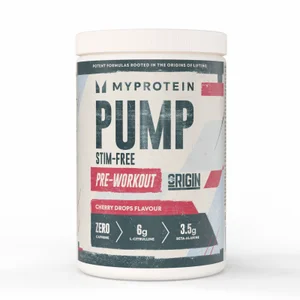 Origin Pump Pre-Workout (Stim-Free) - Flavour Cherry Drops