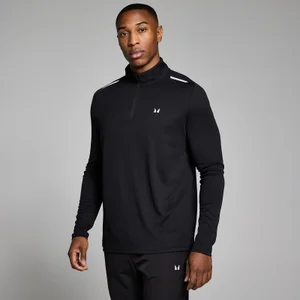 MP Herren Active Gridded 1/4 Zip - Schwarz - Size S