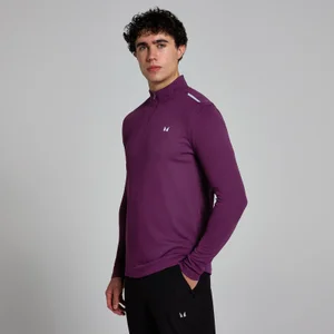 MP Herren Active Top mit 1/4-Reißverschluss – Violett - Size S