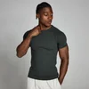 MP Herren Origin geripptes T-Shirt in Muskelpassform – Verwaschenes Schwarz