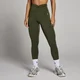 MP Damen Tempo Dipped Waist Leggings - Waldgrün