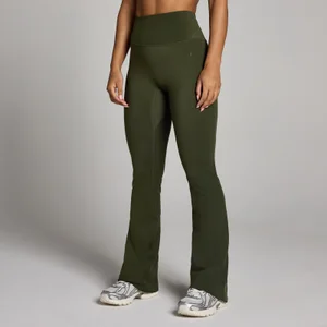 MP Damen Tempo Flared Leggings - Waldgrün - Size L