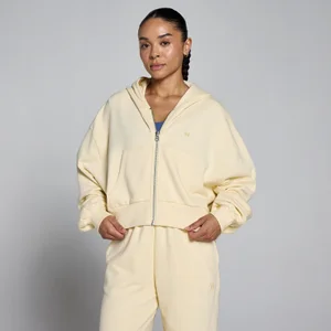 MP Damen Lightweight Loopback Zip Through Hoodie - Butter - Size XL