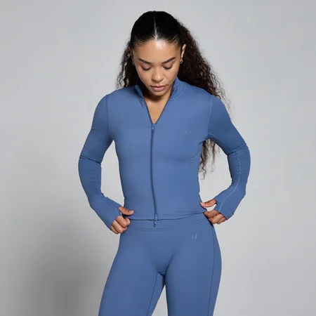MP Damen Tempo Cropped Jacket – Slate Blue