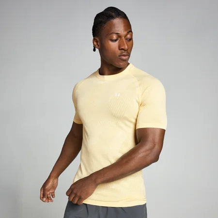 MP Herren Tempo Pillar Graphic Seamless T-Shirt – Butter