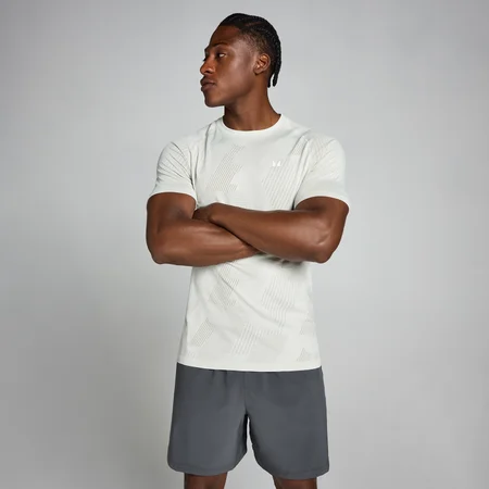 MP Tempo Pillar Graphic Seamless T-Shirt für Herren – Mist