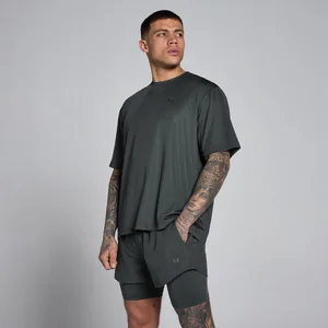 MP Herren Hybrid Oversized Mesh-T-Shirt – Vintage-Schwarz - Size M