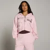 MP Damen Move Club Graphic Leicht Loopback Durchgehender Reißverschluss Hoodie - Blush