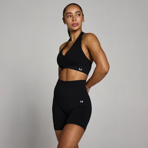 MP Damen Tempo Nahtlos Neckholder Sport-BH - Schwarz - Size XS