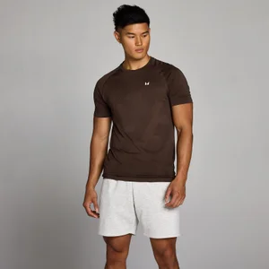 MP Herren Tempo Pillar Graphic Seamless T-Shirt – Kakao - Size XS