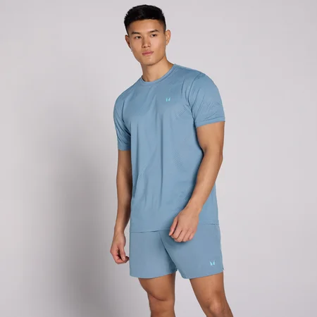 MP Herren Active Training Pillar Graphic T-Shirt - Nebelblau
