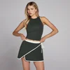 MP Damen Tempo Top mit hohem Kragen - Schwarz verwaschen