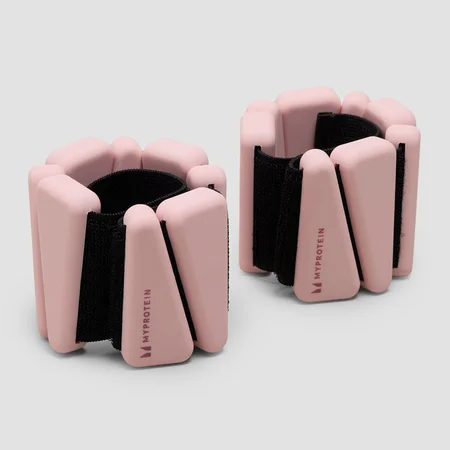 Myprotein Silikon-Knöchel-/Handgelenkgewichte mit Tasche (1 lbs) - Blush