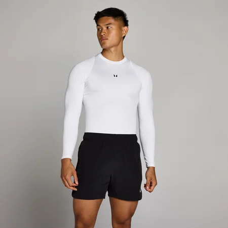 MP Herren Training Langarm Baselayer - Weiß