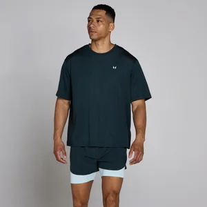 MP Herren Hybrid Oversized Mesh T-Shirt – Verwaschenes Blau - Size M