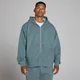 Oversized-Hoodie mit 2-Wege-Reißverschluss - Zukunftsblau