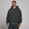 MP Herren Oversized-Hoodie aus Loopback mit 2-Wege-Reißverschluss - Vintage-Schwarz